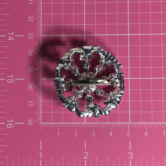 Vintage Faux Stone Silver Tone Brooch/Pin - Picture 8 of 8